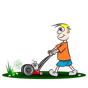 Man mowing
