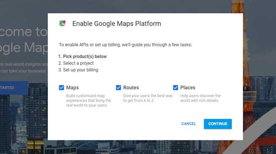 Google Maps API Step 1