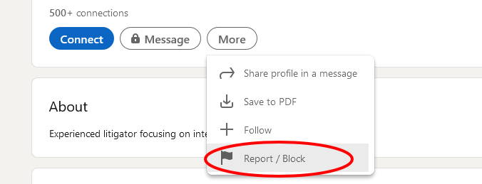 How to report fake profiles on linkedin