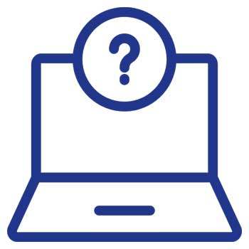 Computer question icon